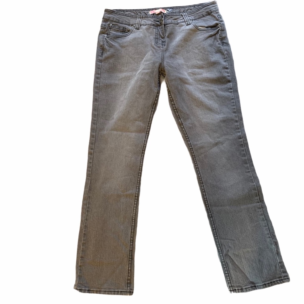 InSync Women's Grey Light Wash Skinny Jeans | 12